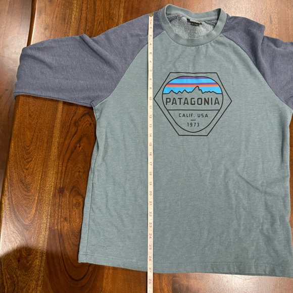 Patagonia Fitz Roy Hex Lightweight Logo Crew Sweatshirt Sweater Size Medium Mens - Picture 9 of 9